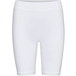 VERO MODA VMJACKIE Seamless GA NOOS Shorts voor dames, sneeuwwit, L/XL, wit (snow white), L/XL