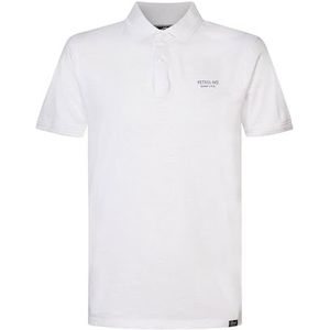 PETROL INDUSTRIES Poloshirt voor heren, korte mouwen, M-1040-POL904, kleur: lichtwit, maat: XS, Helder wit, XS