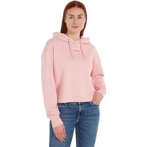 Tommy Jeans Dames RLX Essential Logo1 Hood Ext Hoodies, Roze, 6XL, Ballet Roze