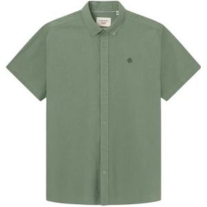 SPRINGFIELD Reconder Basic herenhemd met korte mouwen en normale pasvorm, 1 stuk, Sparrengroen, S