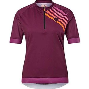 Ziener Naria Fietsshirt/Fietsshirt voor dames, mountainbike/racefiets, ademend, sneldrogend, elastisch, korte mouwen,