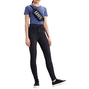Levi's Mile High Super Skinny Jeans Vrouwen, Black Ground, 27W / 32L