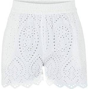 YAS Yasholi Hw S. Noos Shorts voor dames, Star White, XL