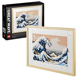 LEGO Art Hokusai – De grote golf, Ingelijste Japanse 3D Wanddecoratie DIY Knutselpakket en Creatieve Hobby voor Volwassenen, Cadeau voor Hem en Haar, Mannen en Vrouwen 31208