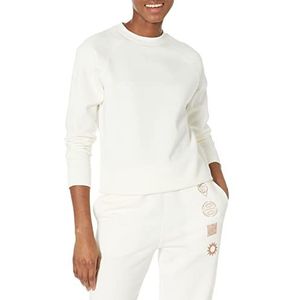 Amazon Essentials Dames Relaxed-Fit Crew Neck Lange Mouw Sweatshirt (Verkrijgbaar in Grote Maat), Eggshell Wit, Medium