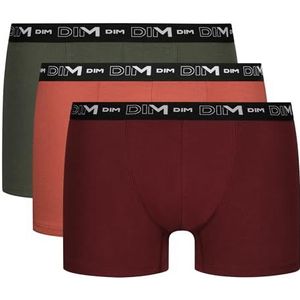 DIM - Coton Stretch - Boxershorts - Groen/Rood - Katoen