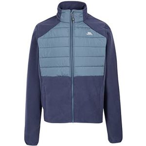 Trespass Heren Fleece Full Zip Hybrid 2 Zip Zakken Maguire, marineblauw, XS