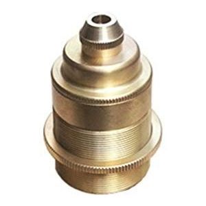 Elegante messing lamphouder met dubbele fitting, ideaal voor het verfraaien van de verlichting. Combineert stijl en functionaliteit en voegt een verfijnde touch toe aan elke ruimte.