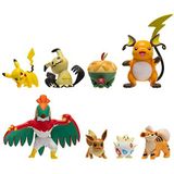 Pokémon multipack 8 stuks - Pikachu, Eevee, Appletun, Growlithe, Mimikyu, Togepi, Raichu, Hawlucha