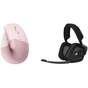 Logitech Lift Vertical Ergonomische & Corsair VOID RGB Elite Wireless (7.1