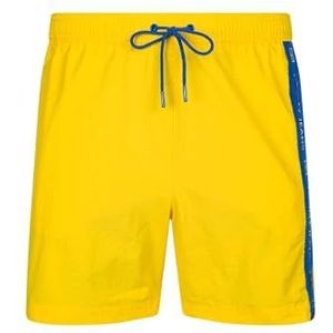 Tommy Jeans Heren Zwembroek Medium Trekkoord Mid-Lengte, Levendig Geel, XL