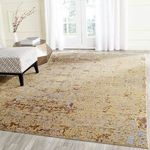 Safavieh Abella Geïnspireerd vintage tapijt, MYS971, geweven polyester, goud/meerkleurig, 120 x 180 cm