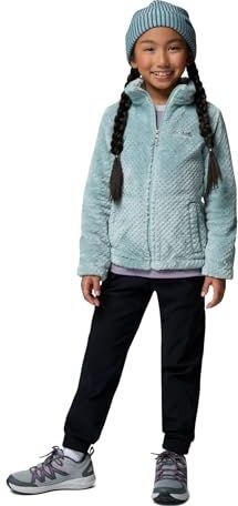 Columbia Fire Side Sherpa Full Zip, buitenlaag van polyfleece, stof met ruitpatroon, steekzakken, comfortabele manchetten, elastische zoom - Meisjes met een jeugdige uitstraling