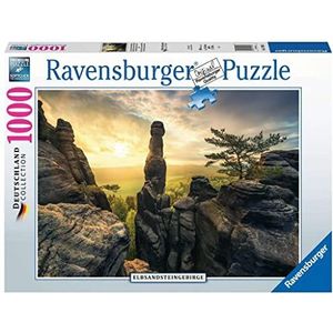 Ravensburger Puzzle 17093 Erleuchtung - Elbsandsteingebirge Deutschland Collection 1000 Teile Puzzle
