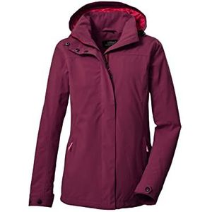 killtec Women's Functioneel jack/outdoorjack met afritsbare capuchon KOS 92 WMN JCKT, dark rose, 44, 39145-000