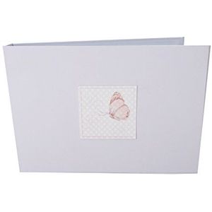 witte katoenen kaarten Vlinder Tiny Value Fotoalbum, Wit, 17,5 x 2,5 x 12,5 cm