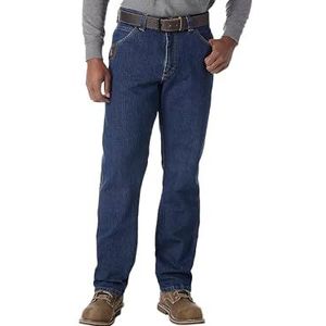 Wrangler Men's Five Pocket Jean, mid Stone, 32x32