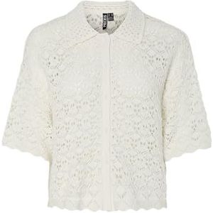 Pcfalka Ss Knit Shirt Bc, cloud dancer, L