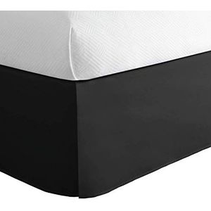 TODAY'S HOME Classic Tailored, Microfiber, 14 ""Drop Length Bed Rok Stof Ruches, Twin, Zwart