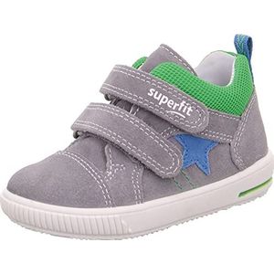 Superfit Baby jongens MOPPY sneakers, lichtgrijs/blauw., 19 EU
