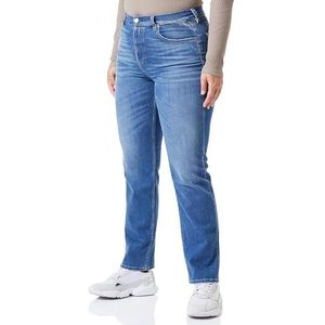 Replay Dames Straight Fit Jeans Maijke X-Lite, 009, medium blue., 31W x 28L
