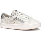 Geox Meisje J Kilwi Girl A Sneakers, Off White Silver, 27 EU