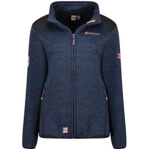 Geographical Norway Tourbilloneama Lady - Dunne fleece voor dames, warm, ritssluiting, herfst, winter, lente, warm, dames, lange mouwen, kleding, zachte bonttrui, comfortabel (marineblauw XXL