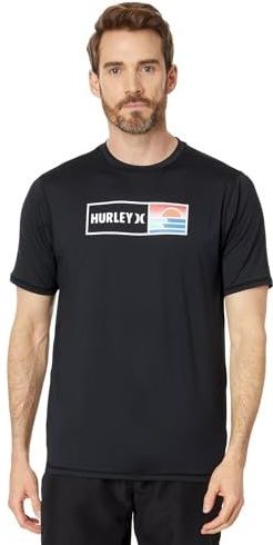 HURLEY - Everyday Hybrid UV T-shirt - Zwart - Polyester en Spandex
