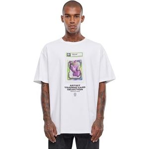 Mister Tee Upscale Blend Oversized T-shirt, uniseks, met opdruk, oversized fit, katoen met print, grafisch T-shirt, wit, XL