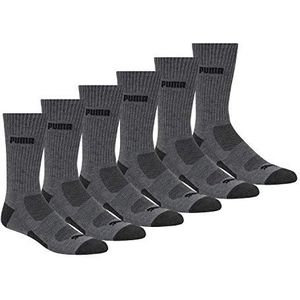 PUMA Heren Sokken, Donkergrijs, Large