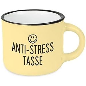 Vintage espressobeker | mini keramische beker om cadeau te geven | 95 ml | anti-stress mok