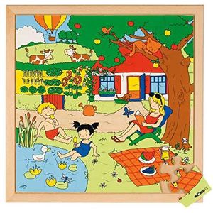 Educo | Seizoenen Puzzel 2 - Zomer | Educatief materiaal Aardrijkskunde | Puzzel - Spelen en oplossen - Houten puzzels | Vanaf 60 maanden | Tot 144 maanden