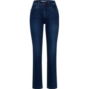 BRAX Carola Five-Pocket-jeans voor dames, in thermo-denim, vrijetijdsbroek, Used Dark Blue., 38W x 32L