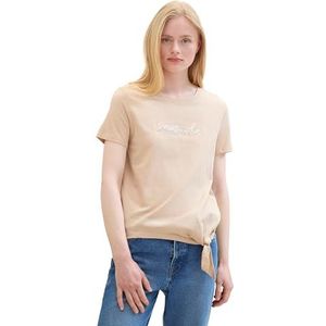 TOM TAILOR Denim T-shirt voor dames, 33754 - Bisque, XXL