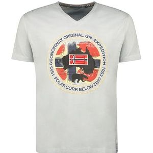 Geographical Norway - Heren T-shirt, Grijs, 3XL