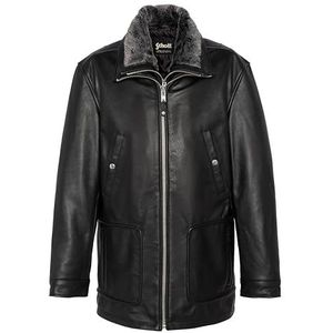 Schott NYC LC8100LONG leren jas, zwart, L, Zwart, L