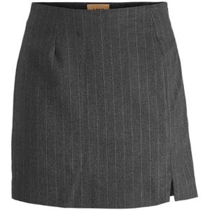 JACK & JONES Dames Jxana Mary Brushed Hw Rok TLR Rok, donkergrijs gemêleerd/strepen: lichtgrijs, M