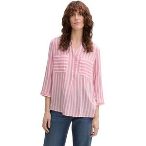 TOM TAILOR Damestrui, 37563 - Groen Blauw Knit Stripe Design, M