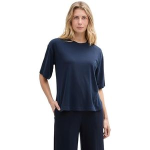 TOM TAILOR T-shirt voor dames, 10668 - Sky Captain Blue, XL