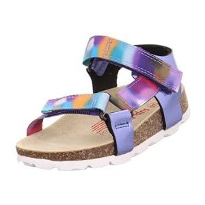 Superfit Meisjesslippers met voetbed niet van toepassing, Paars Multicolor 8500, 24 EU Weit