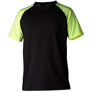 Top Swede 22511705109 Model 225 T-shirt met ronde hals, zwart/geel, maat XXXL