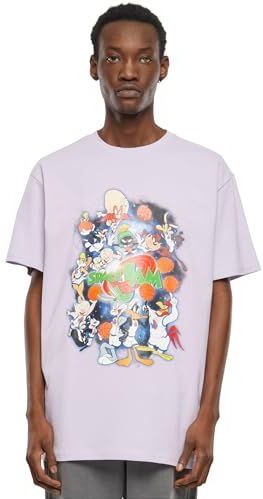 Mister Tee Upscale Space Jam - Teamwork Oversize Heren T-shirt - Lila
