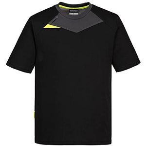 Portwest DX411-DX4 S/S-Black-3XL T-Shirt, Zwart, 3XL