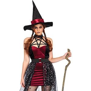 Leg Avenue Celestial Witch Kostüm, burgundy, schwarz, Größe: X-Large (EUR 42)
