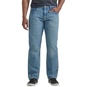 Wrangler Authentics Men's Big & Tall Relaxed Fit Jean, Bleached Denim Flex, 46x34