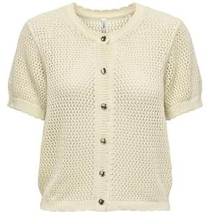 ONLY - ONLPAULA CARDIGAN - Dames - Groen - Katoen - Regular Fit