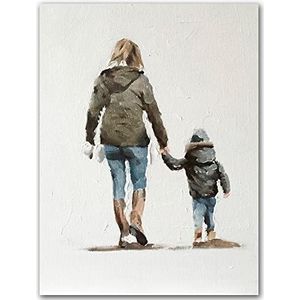 James Coates - Moeder en zoon Art Print Poster Wall Art 16 x 32 inch (A3)