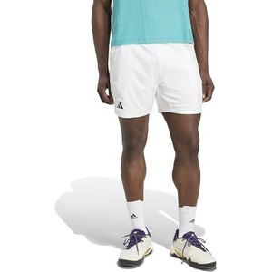 adidas Hombre TENNIS CLIMACOOL ERGO SHORTS, white, M 7 inch