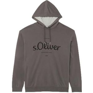 s.Oliver Big Size sweatshirt met capuchon voor heren, grijs, XXL, grijs, XXL
