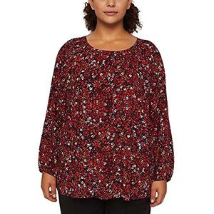 ESPRIT Bedrukte blouse met Lenzing ™ Ecovero, zwart, 44